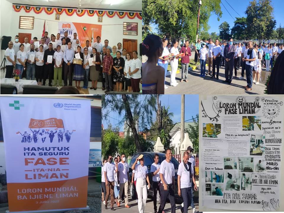 Ministry of Health, with the support of the World Health Organization, Celebrated Health Day event in Covalima-Suai. The Celebration event was organized with hte theme of health care in the “Climate and Quality Culture Safety.”